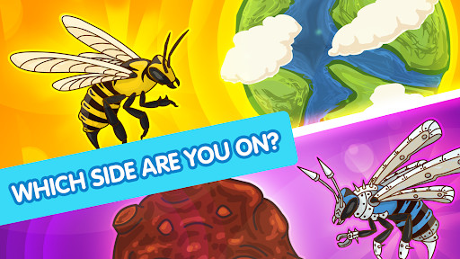Actual gameplay and installation guide for Angry Bee Evolution MOD Unlimited Chests unlocked version - Screenshot 1