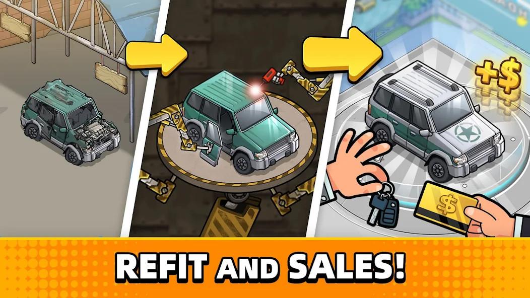 Actual gameplay and installation guide for Be Car Tycoon MOD APK (Unlimited Money) unlocked version - Screenshot 1