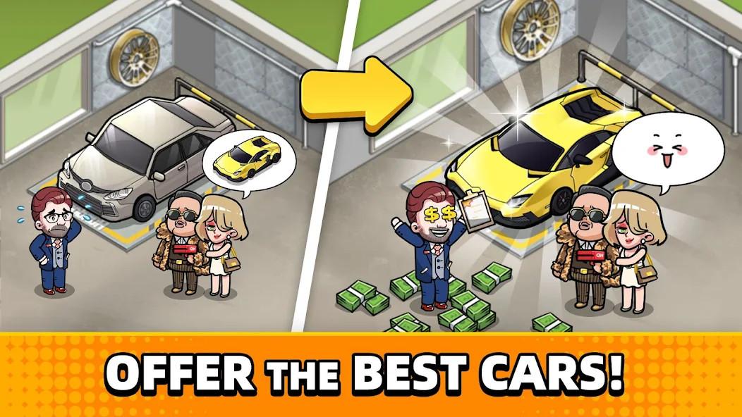 Actual gameplay and installation guide for Be Car Tycoon MOD APK (Unlimited Money) unlocked version - Screenshot 4