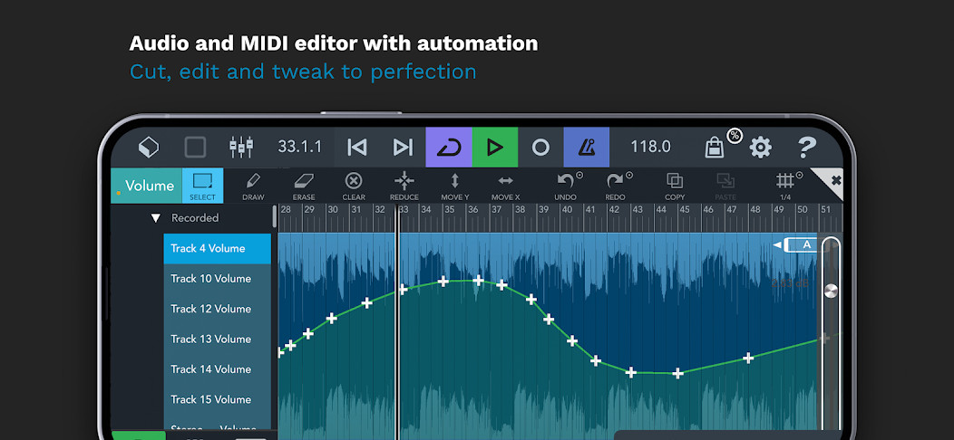 Hình ảnh trải nghiệm thực tế và giao diện cài đặt Cubasis 3 - DAW & Music Studio bản mở khóa - Screenshot 4
