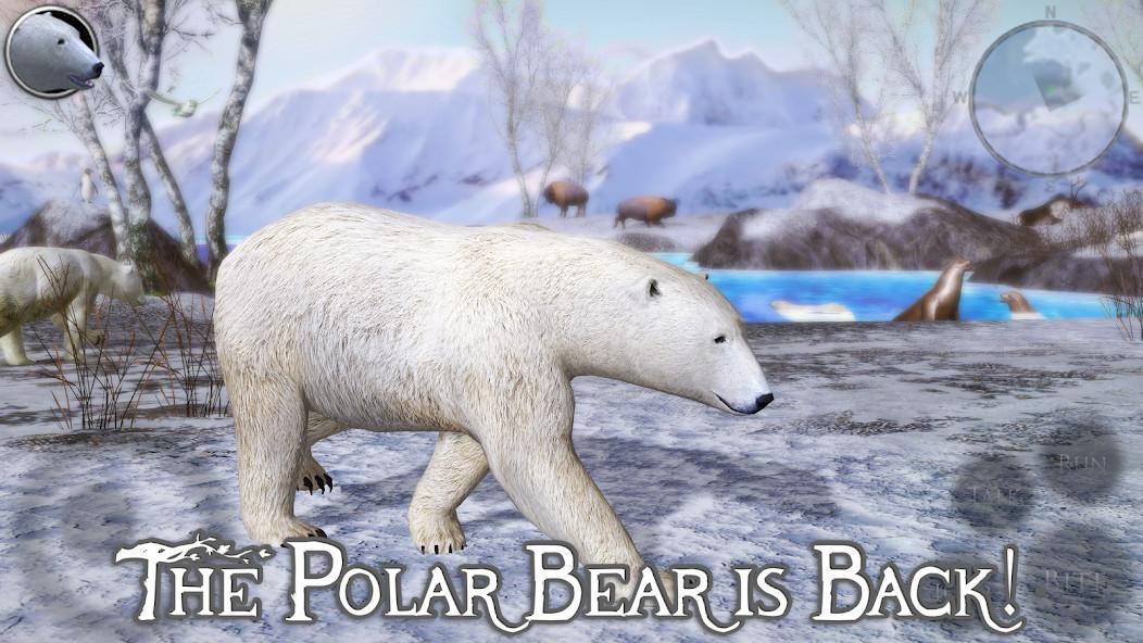 Hình ảnh trải nghiệm thực tế và giao diện cài đặt Polar Bear Simulator 2 MOD APK (Unlimited Skill Points) bản mở khóa - Screenshot 1