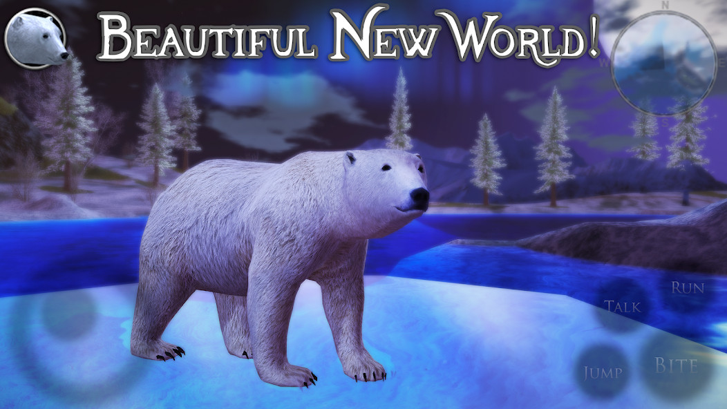 Hình ảnh trải nghiệm thực tế và giao diện cài đặt Polar Bear Simulator 2 MOD APK (Unlimited Skill Points) bản mở khóa - Screenshot 3