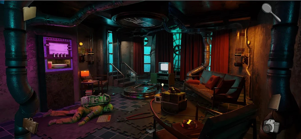 Actual gameplay and installation guide for Station 117 - Room Escape Game apk unlocked version - Screenshot 1
