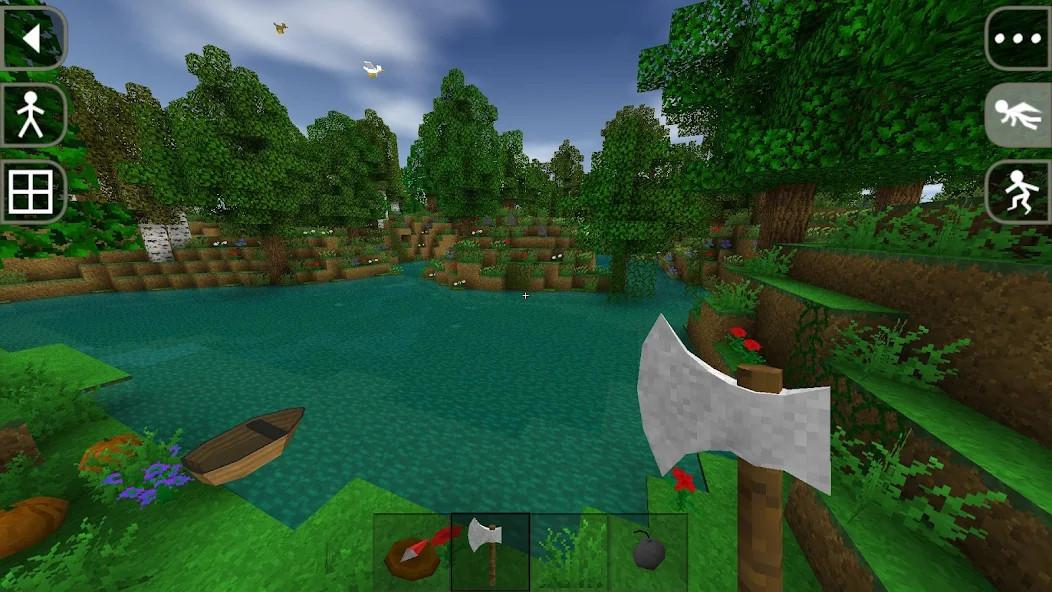 Actual gameplay and installation guide for Survivalcraft APK unlocked version - Screenshot 1