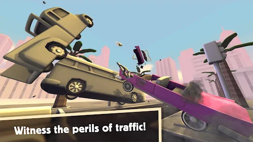 Actual gameplay and installation guide for Turbo Dismount MOD APK (Unlocked) unlocked version - Screenshot 1