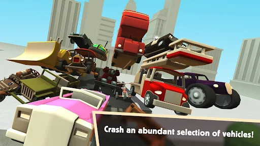 Actual gameplay and installation guide for Turbo Dismount MOD APK (Unlocked) unlocked version - Screenshot 2