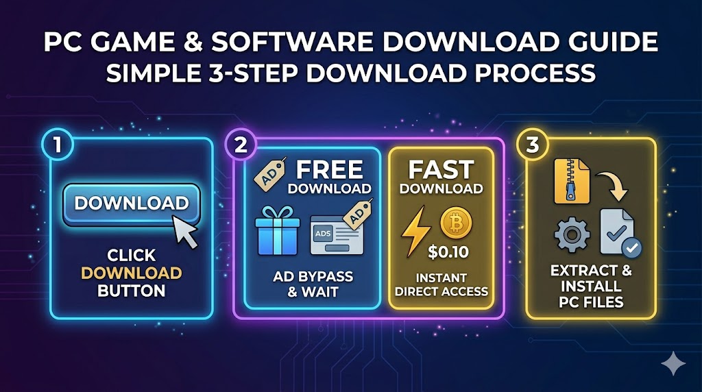Illustratieve afbeelding voor de technische tutorial Download PC Games and Software