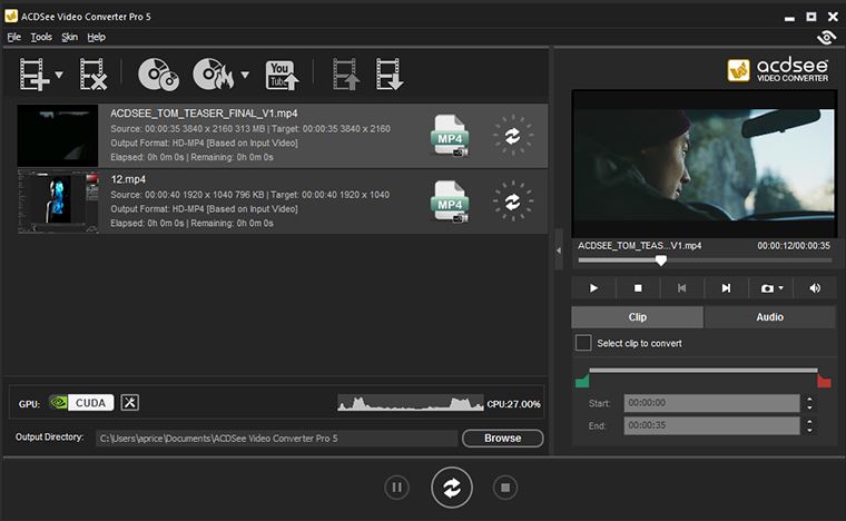 Actual gameplay and installation guide for ACDSee Video Converter Pro 5 unlocked version - Screenshot 2