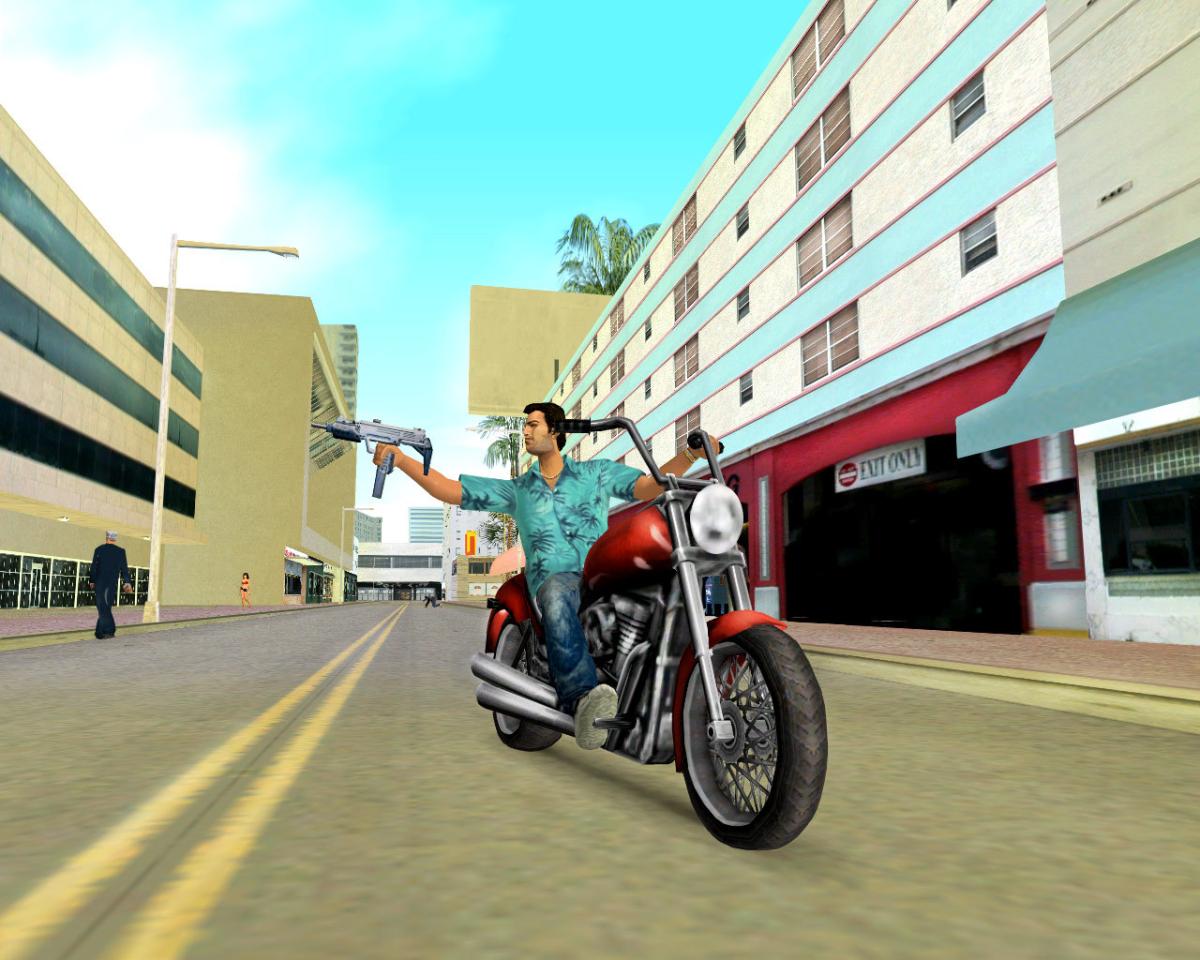 Actual gameplay and installation guide for Grand Theft Auto: Vice City unlocked version - Screenshot
